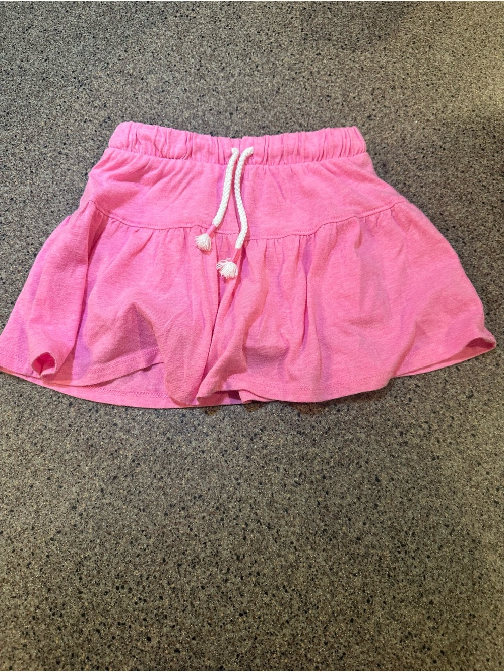 Cat & Jack Hot Pink Tiered Drawstring Mini Skirt